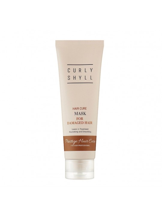Незмивна відновлююча термозахисна маска для пошкодженого волосся CURLY SHYLL Hair Cure Mask, 100 мл