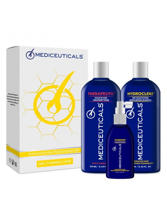 Набір проти випадіння та стоншення волосся (для сухого волосся) Mediceuticals Hair Restoration Kit Dry