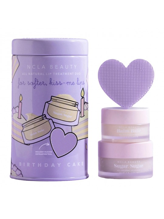 Подарунковий набір для догляду за губами «Святковий торт» NCLA Beauty Birthday Cake Lip Care Set, 3 в 1
