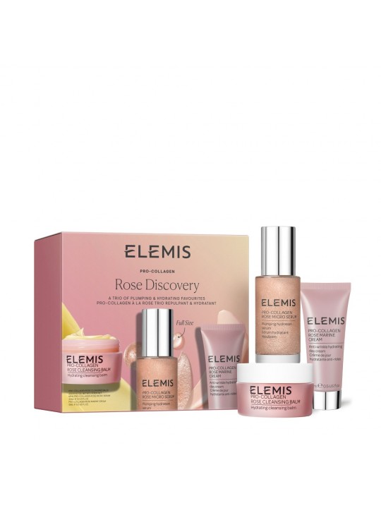 Тріо фаворитів для наповнення та зволоження шкіри з Трояндою Elemis All About Rose Discovery Kit