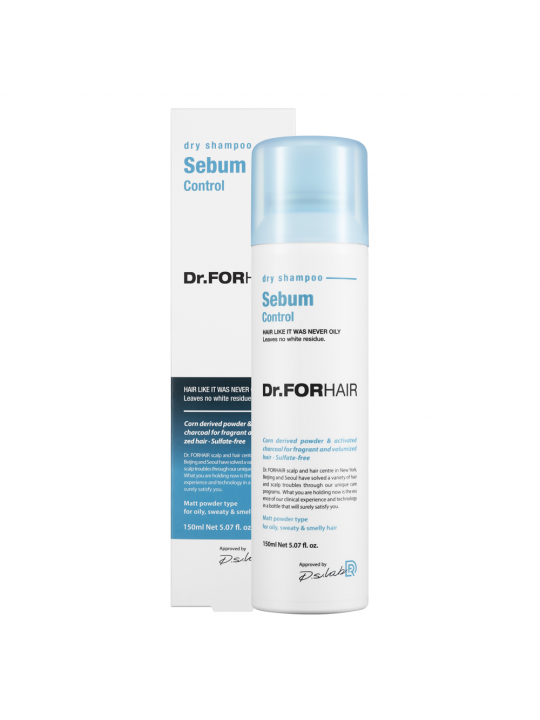 Сухий шампунь для зменшення шкірного сала Dr.FORHAIR Sebum Dry Shampoo, 150 мл